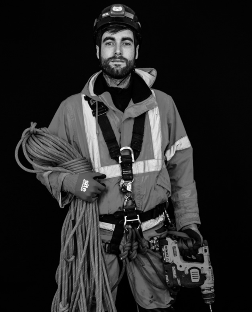 Rope access specialists delivering expert signage and branding installations