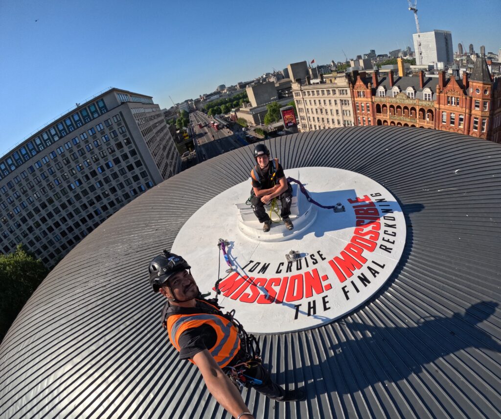 Out of home media stunt in London UK